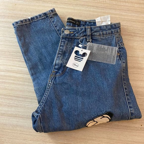 Zara Mickey Mouse Disney Jeans US 2 - Picture 2 of 12